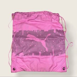 Puma pink string bag
